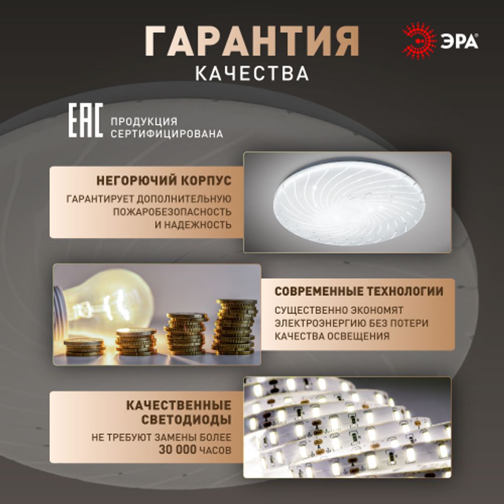 Светильник потолочный светодиодный ЭРА SPB-6 Slim Mira 18W-6,5K без ДУ | Светильники SPB-6 без ДУ