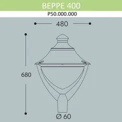Плафон Beppe P50.000.000.AXH27 Fumagalli