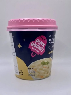 Рисовые клецки в соусе карбонара, Toppoki Carbonaro souce