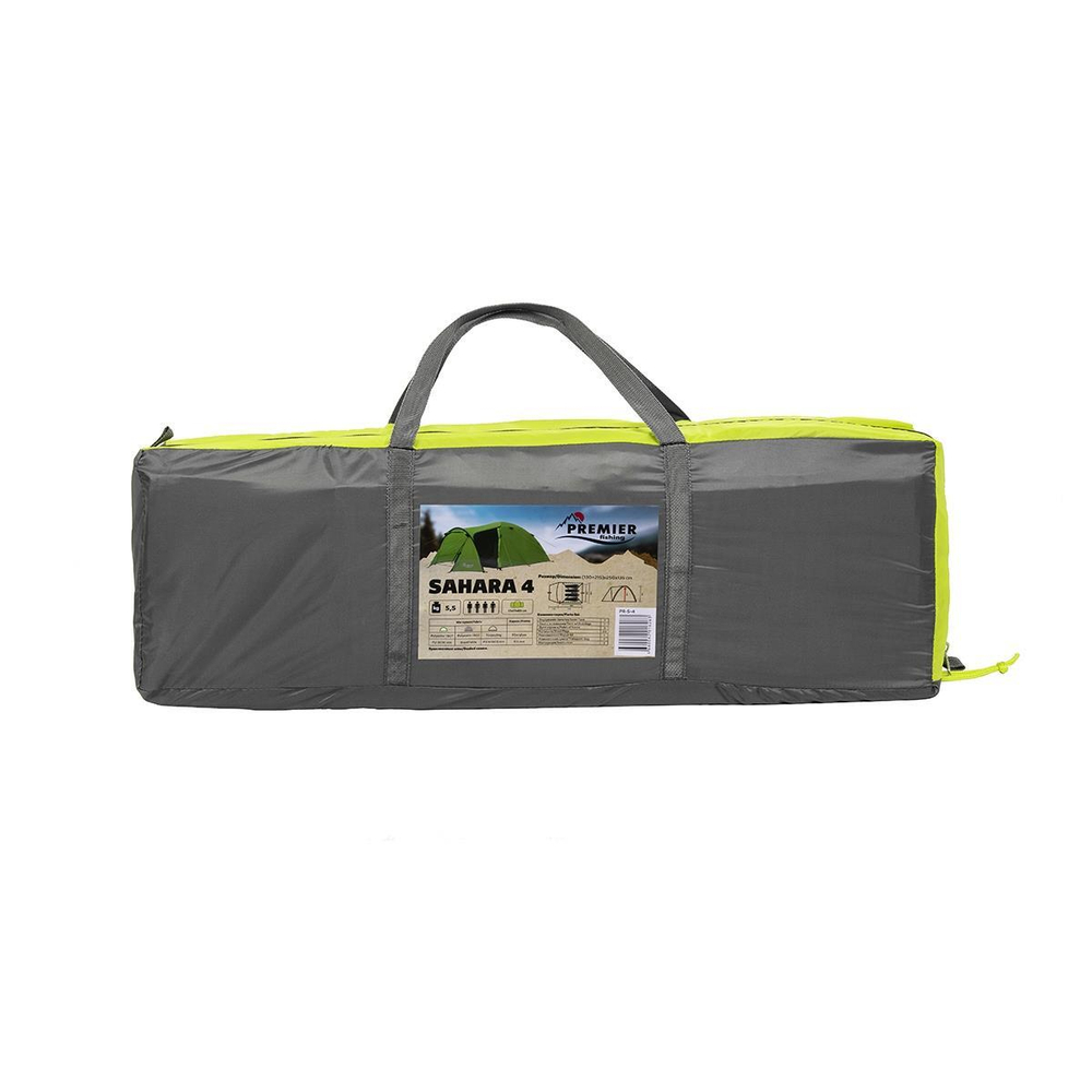 Палатка с тамбуром Premier Fishing SAHARA-4 ((130+215)x250x135)