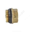 Переход латунь Ду 32х25 (1 1/4"х1") с герметичной прокладкой НР/ВР R593D Giacomini R593DY008