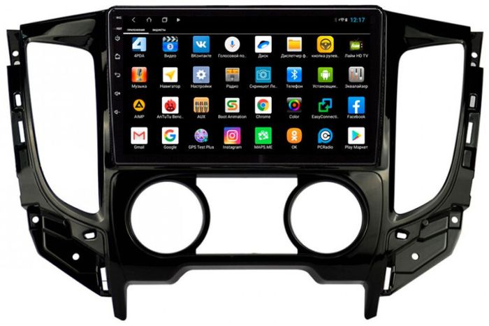 Магнитола для Mitsubishi L200 2015-2024 (кондиционер), FIAT Fullback - Parafar PF168XHD на Android 13, CarPlay, 4G SIM-слот