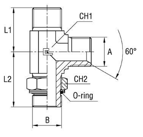 Штуцер FRGL BSP 1.1/4 - BSP 1.1/4