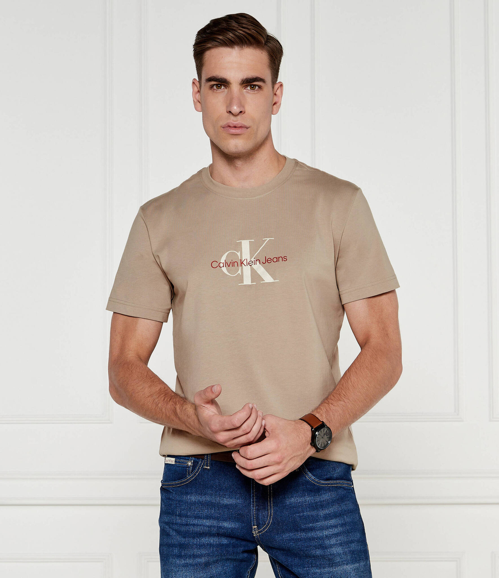 Футболка DISTRESSED CALVIN KLEIN JEANS - бежевый(J30J326863)