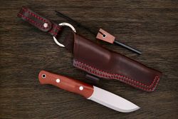 Нож для бушкрафта Beaver knife America 2.0, клинок 116мм, сталь Х12МФ, рукоять текстолит