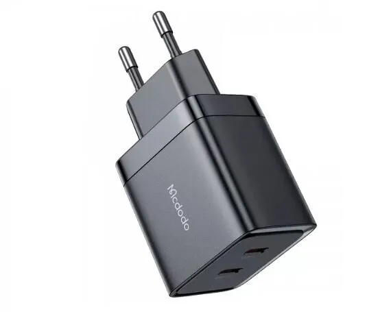 Адаптер питания Mcdodo CH-2501 Gun USB / 2xType-C 40W Черный