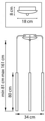 Подвесная люстра Lightstar Tubo L3T747433