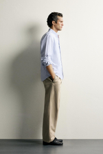 РУБАШКА REGULAR FIT ФАКТУРЫ ОКСФОРД — ZARA