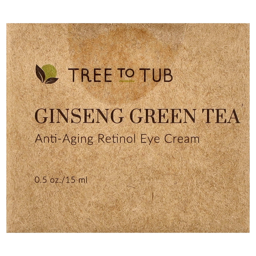 Tree To Tub, Ginseng Green Tea, Anti-Aging Retinol Eye Cream, 0.5 oz (15 ml)