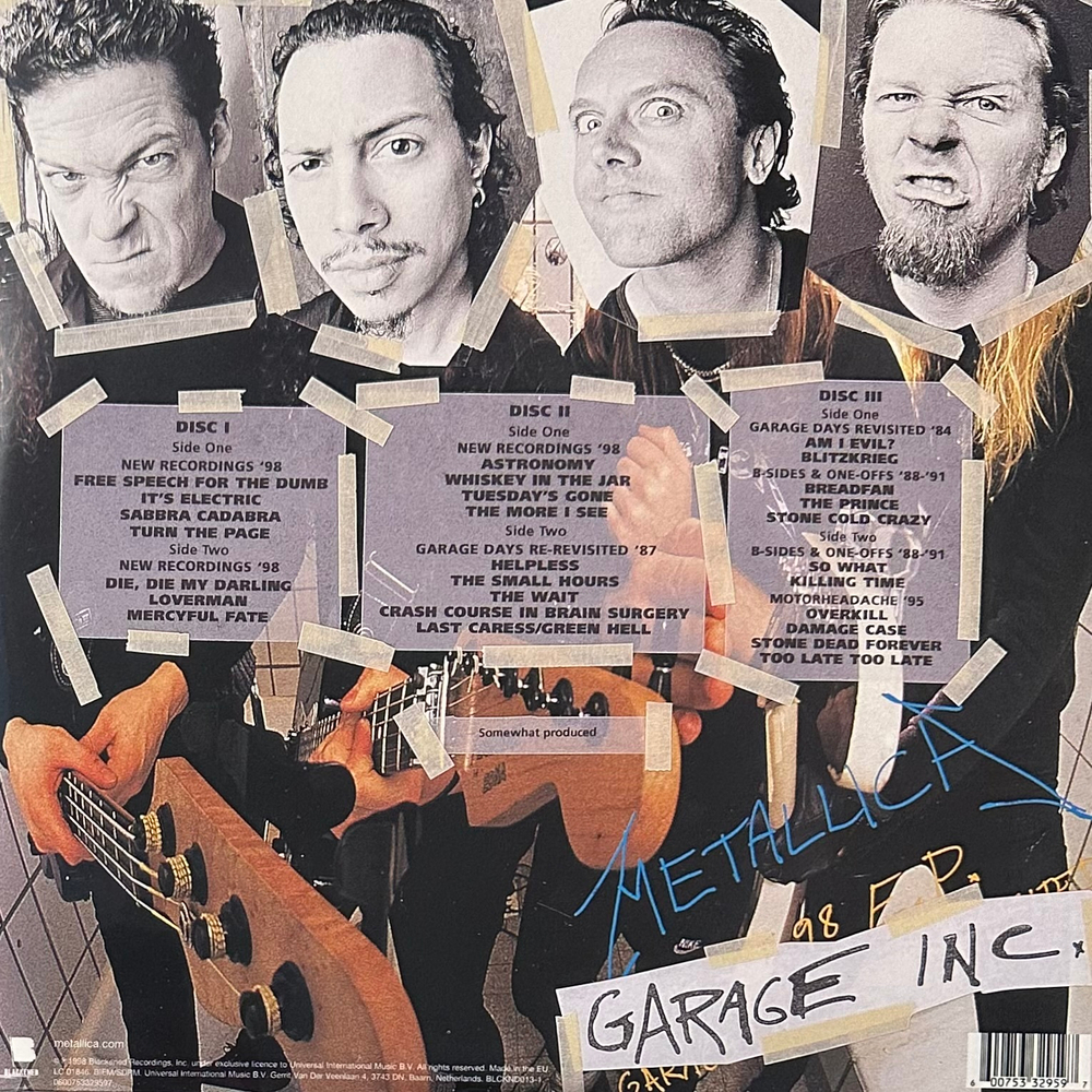 Metallica ‎– Garage Inc. 3LP (Европа 2014г.)