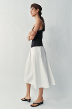 ПЛАТЬЕ МИДИ ИЗ КОМБИНИРОВАННОГО ПОПЛИНА — ZARA