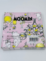 Салфетки бумажные Moomin, розового цвета 33х33 см, 20 салфеток (из Финляндии)