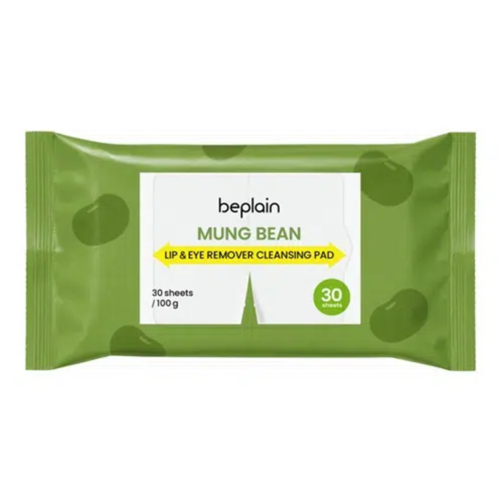 Beplain Mung Bean Lip & Eye Remover Cleansing Pad 30шт