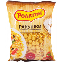 РОЛЛТОН мак.Ракушки 400гр 1/14