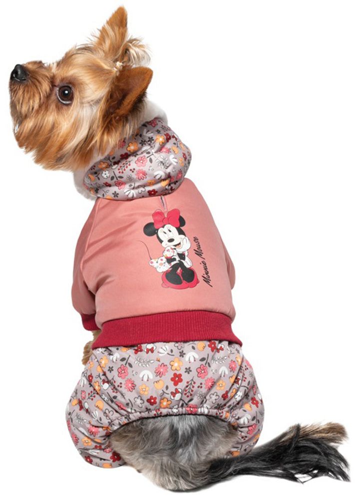 Disney комбинезон зимний для собак Mickey Flowers s, размер 25 см
