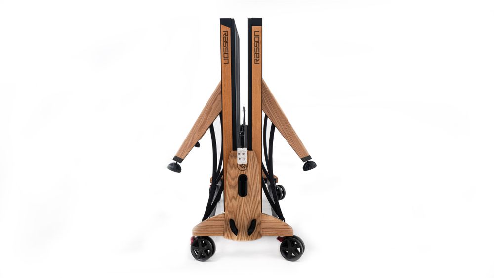 Теннисный стол складной для помещений "RASSON PREMIUM T03 Indoor" (натуральный дуб) с сеткой