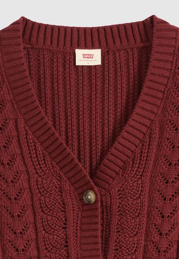 Кардиган женский LEVI'S SNOWFLAKE CARDIGAN WARM CABERNET COTTON