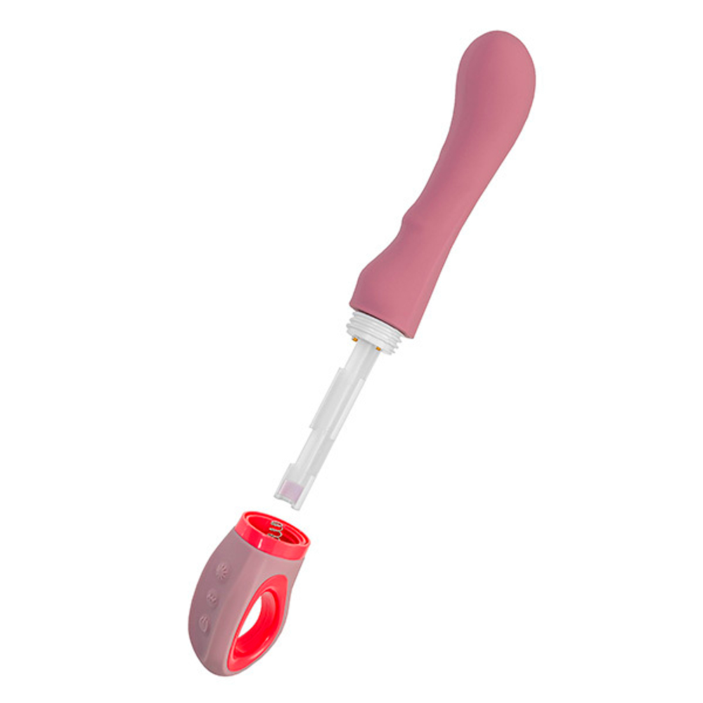 Розовый вибратор для G-стимуляции 19см ToyFa Flovetta Rose 457723