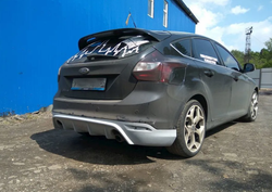 Диффузор заднего бампера RS Ford Focus 3 хетчбек 2