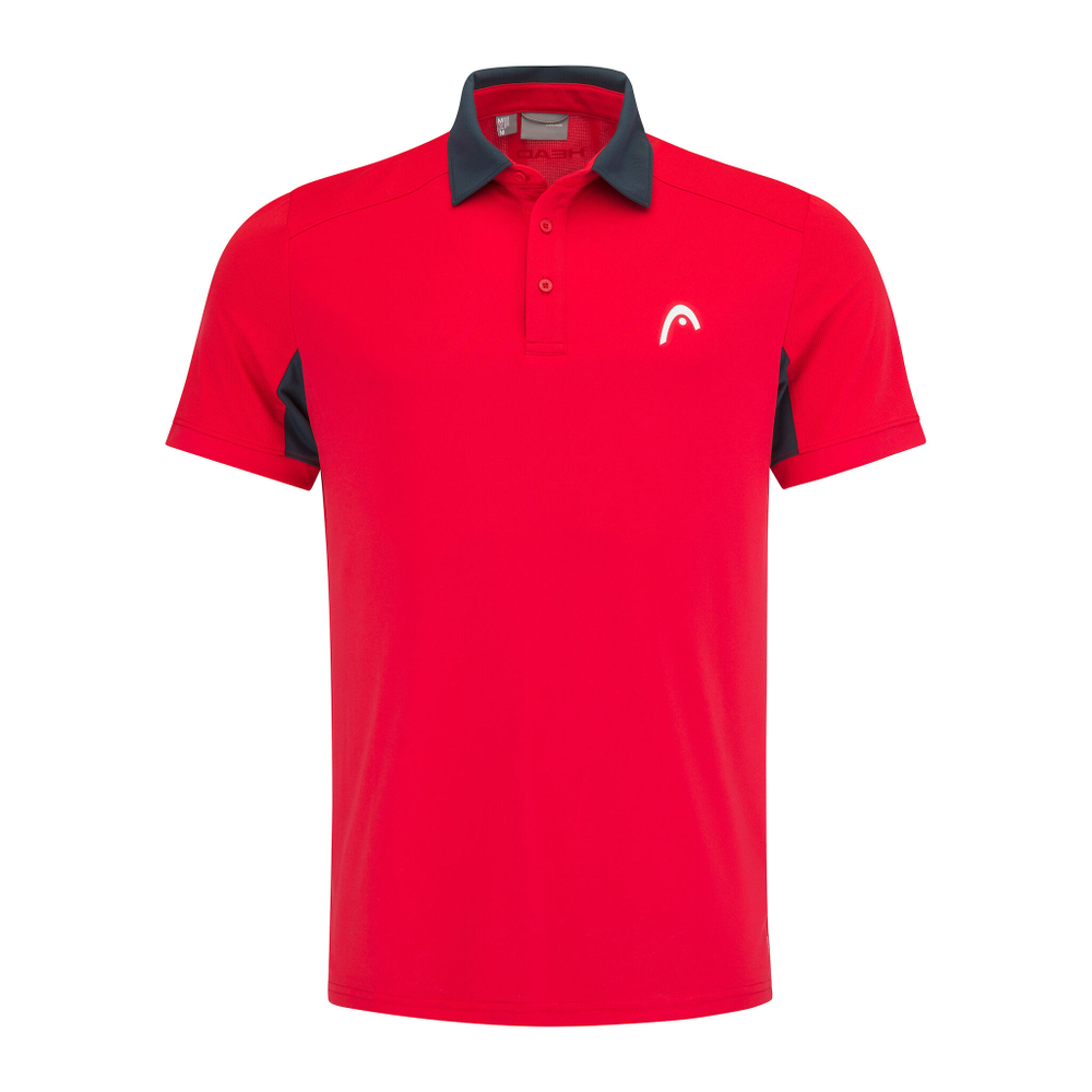 Мужское теннисное поло HEAD Slice Polo Men - Red, Dark Blue