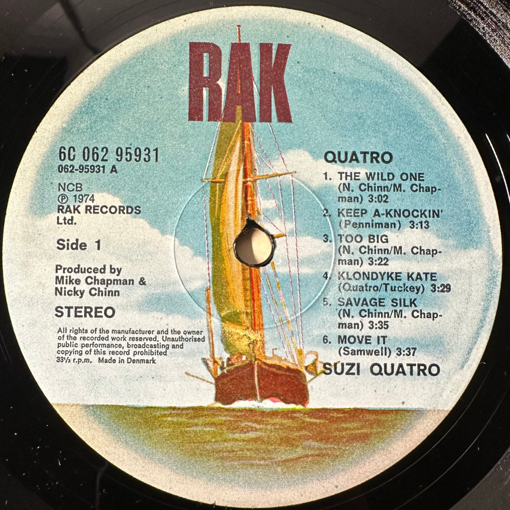 Suzi Quatro ‎– Quatro (Дания 1974г.)