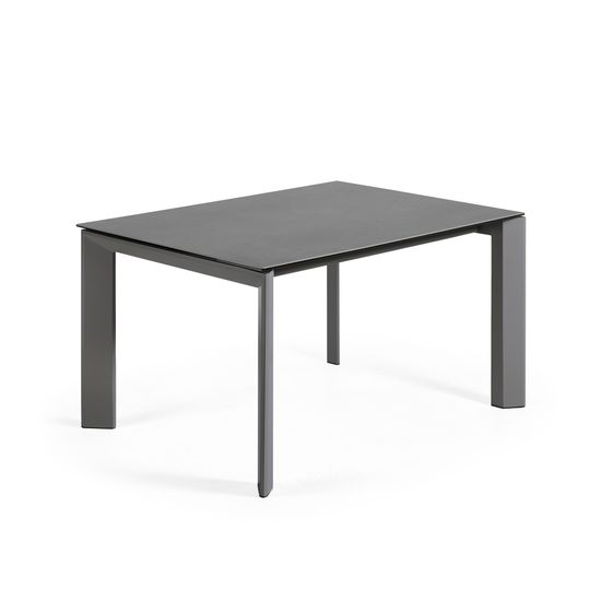 Стол Atta 140 (200) x90 антрацит керамика Испания