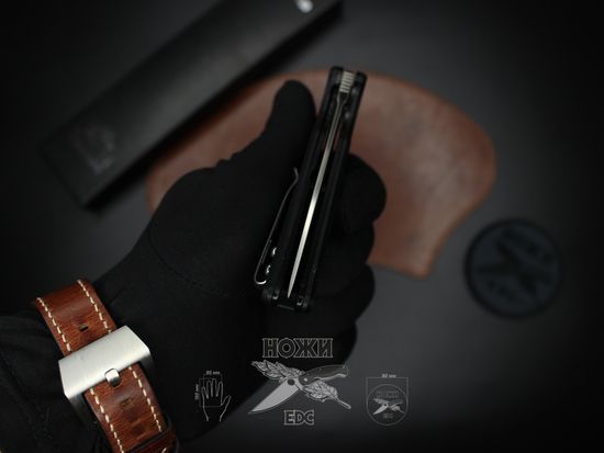 Складной нож НОКС Ягуар С 343-100406 c клинком из стали D2, рукоять G10