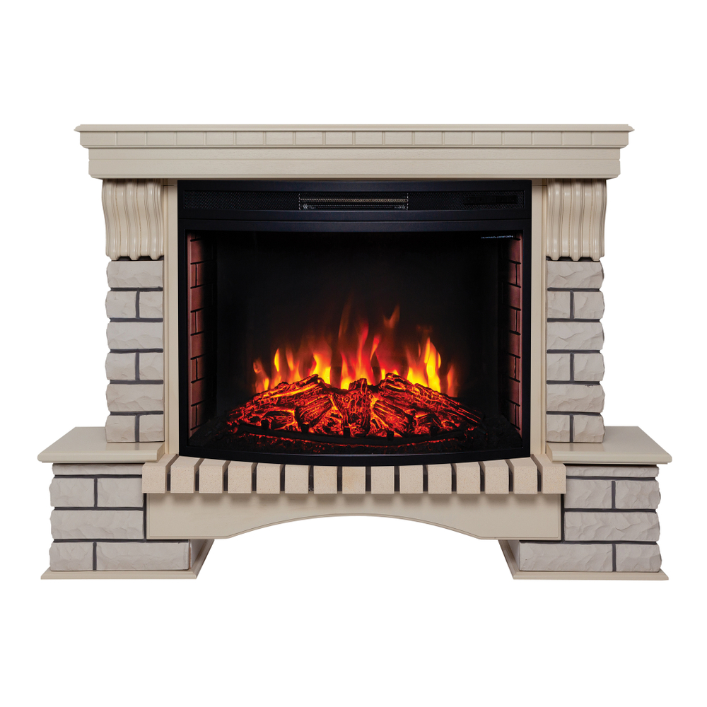 Каминокомплект Real Flame Country 33/33W WT с очагом Firespace 33