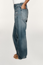 ДЖИНСЫ TRF STRAIGHT С НИЗКОЙ ПОСАДКОЙ И ШВАМИ — ZARA