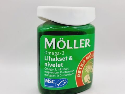 Moller Omega-3 Мышцы и суставы, 60 капсул, 81 г (из Финляндии)