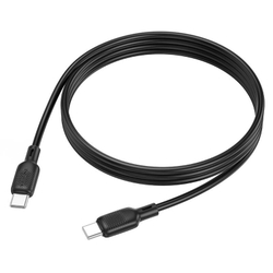 Кабель USB Type-C - USB Type-C BOROFONE BX113 Lenny 60W (черный) 3м силиконовый