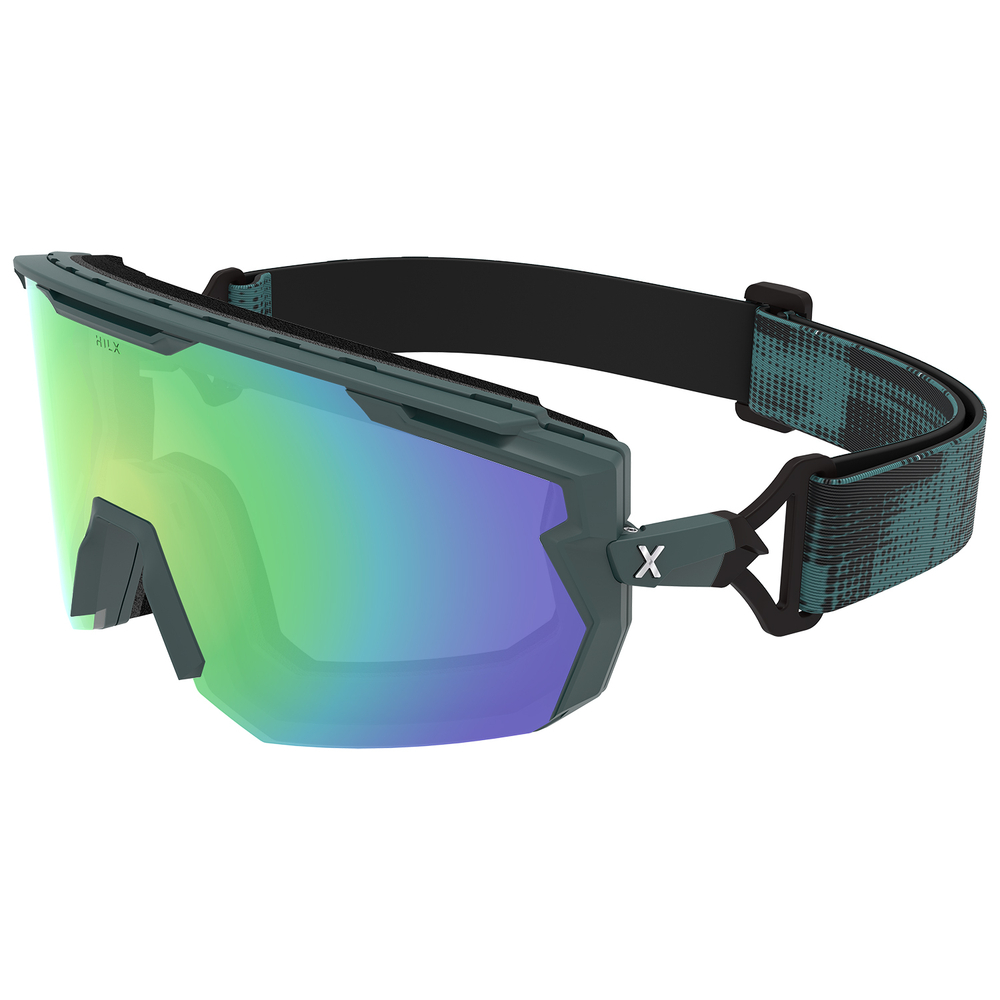 Спортивные очки HILX Samurai / Matt Solid Seaweed Green / Green Polarized Lens + Clear Lens