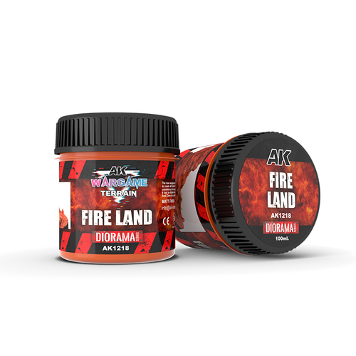 Текстурная паста AK Interactive Terrains Fire Land 100 ml