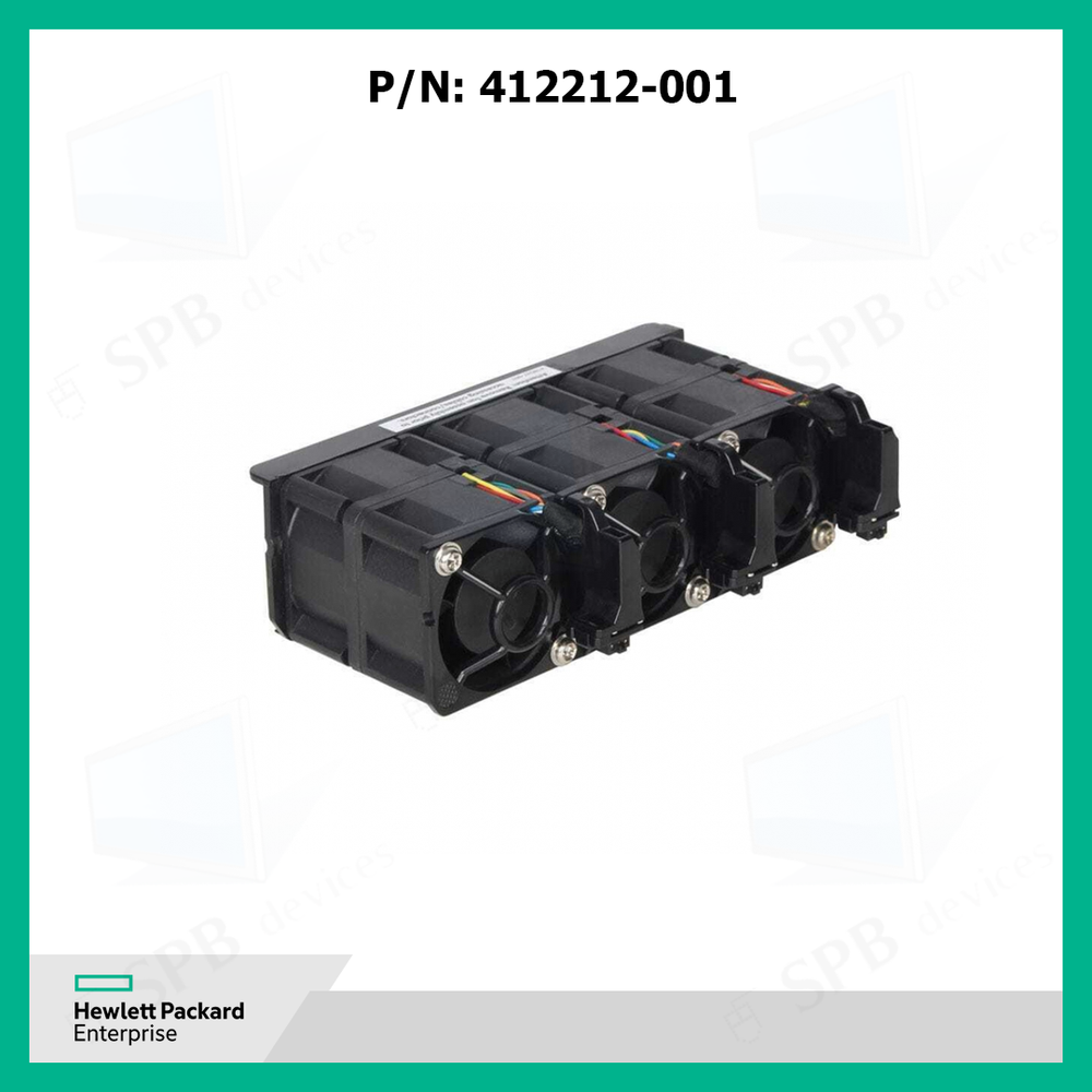 Блок вентиляторов HP 12v 60dBA 40x40x44mm для севрверов Proliant DL360G5 DL365G1 DL365G5, 412212-001