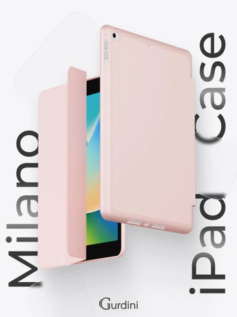 Чехол книжка для iPad 7/8/9 (10,2")/ Pro (10,5") Gurdini Milano Series Pink Sand