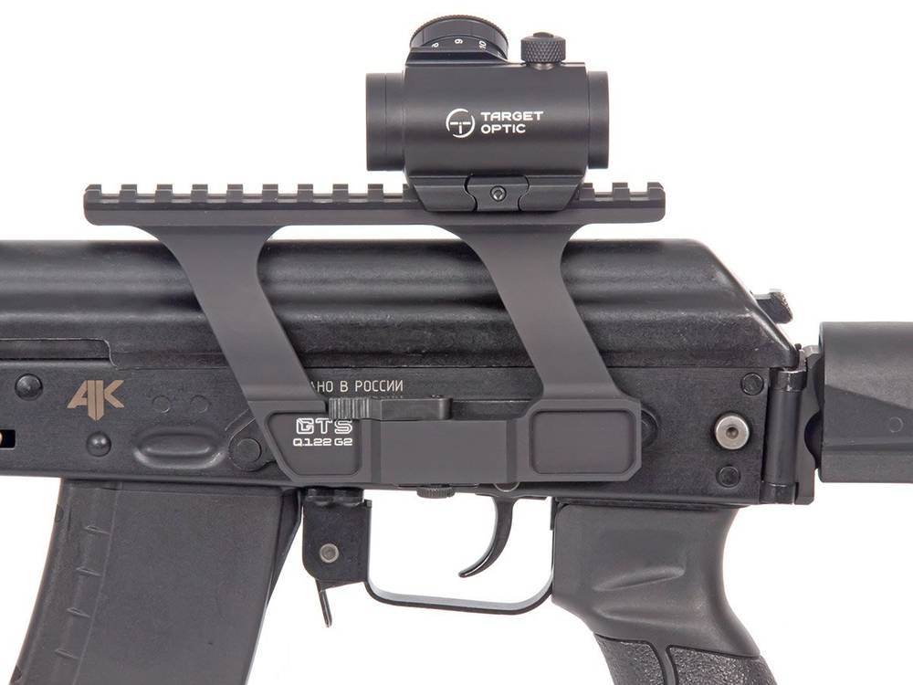 Коллиматор Target Optic 1x20, на Weaver/Picatinny, закрытого типа, проставка, красная марка, точка 2 MOA, CR2032, 119 г