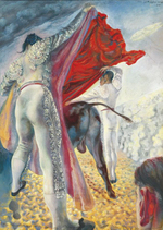 Павел Челищев. Коррида. 1934–35. Гуашь, бумага на картоне, 105 на 75 см. Частная коллекция.