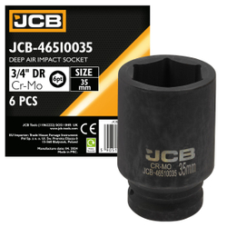 Головка ударная глубокая 3/4'', 35мм (6гр.) JCB JCB-46510035