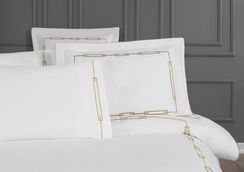 Постельное белье CHANEL кремовый - золотой сатин делюкс TIVOLYO HOME Турция