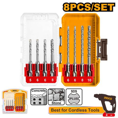 Набор буров SDS plus 8 шт. INGCO AKDL11806 INDUSTRIAL