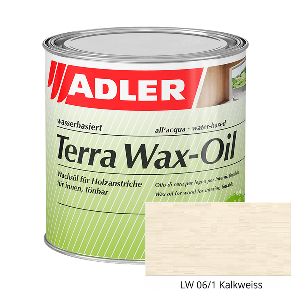 Terra Wax-Oil — масло с воском на водной основе для дерева внутри помещений | Adler (Австрия)