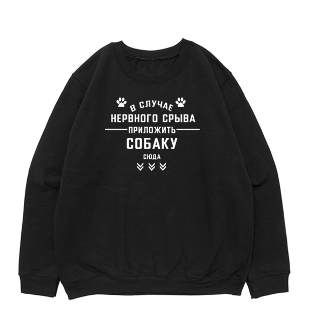 Свитшот "В случае нервного срыва"