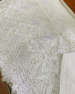 Скатерть 170х270 и 12 салфеток Gamba 1323CK Bianco молочная