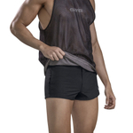 Черно-серая двусторонняя мужская майка Fit Tank-top (Размер: M) (Цвет: разноцветный)