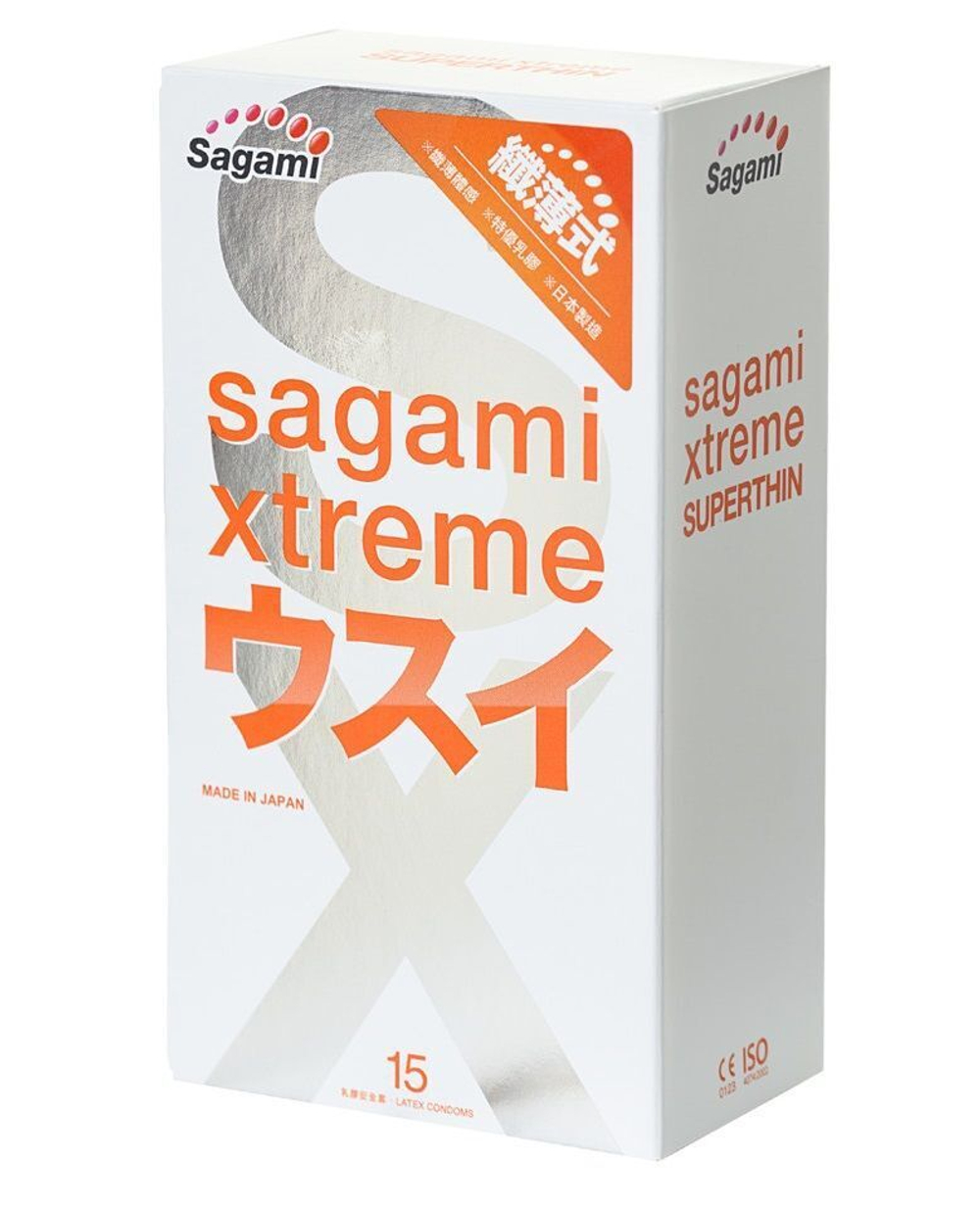 Презервативы Sagami Xtreme 0.04мм латексные, ультратонкие 15шт.