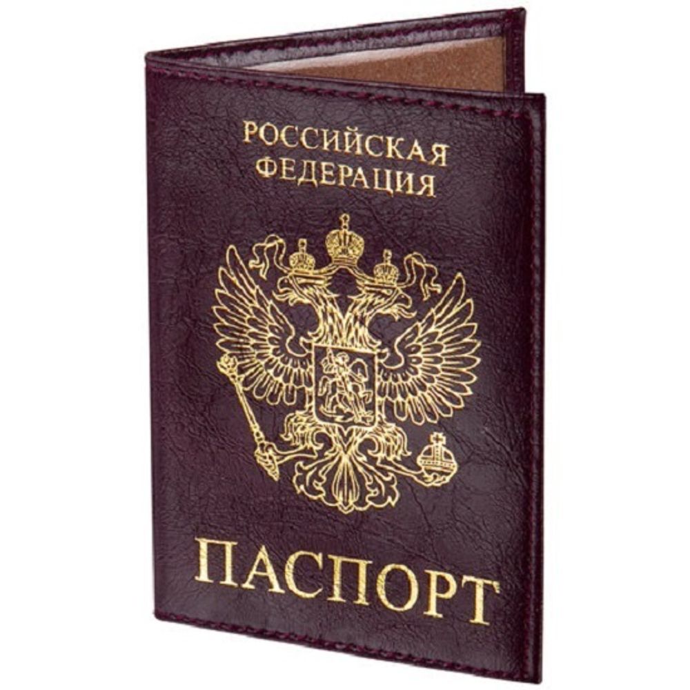 Обложка на паспорт, Staff Profit, Паспорт, экокожа, бордовая