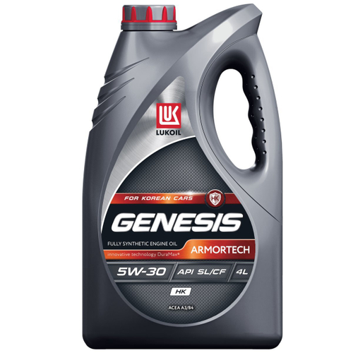 Масло Лукойл Genesis Armortech HK 5W30 SL/CF A3/B3/B4 (4л) синтетика для корейских автомобилей
