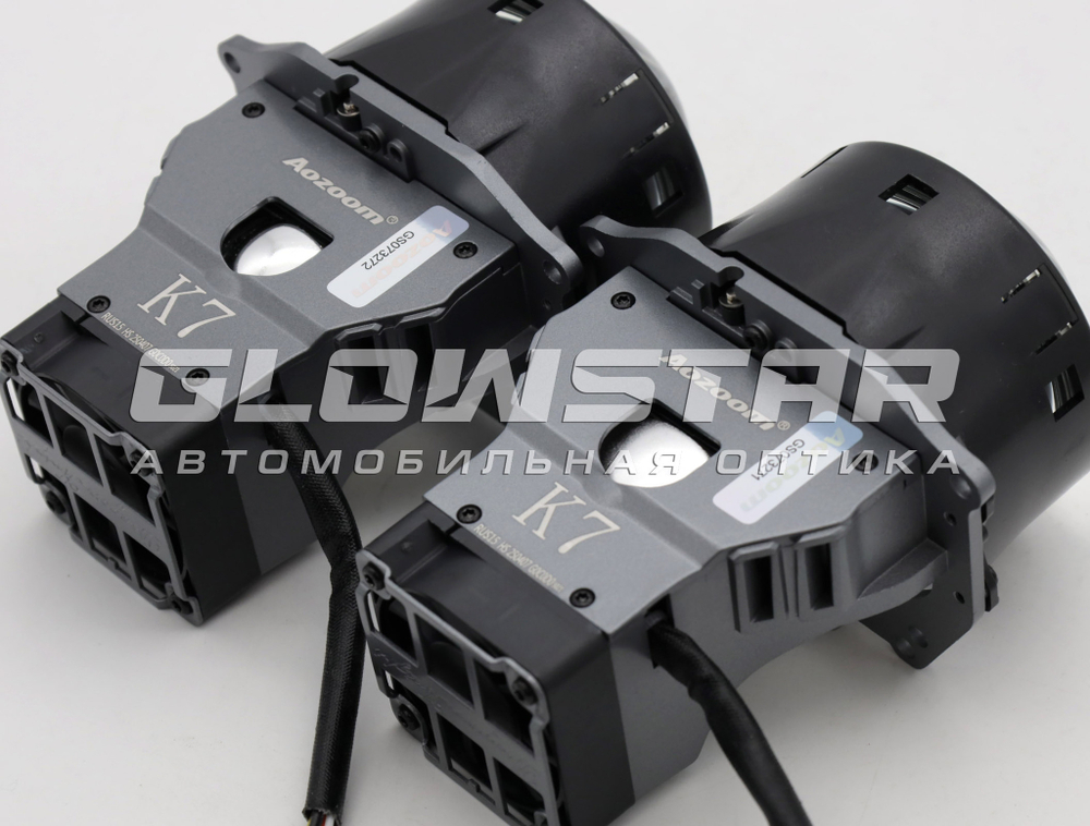 Билед модули Aozoom K7 Dragon Knight (4 поколение) 3.0 дюйма, 2 чипа, 5500K, 12V, 55W/82W, крепление 3R (комплект, 2шт)