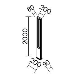 Садово-парковый светильник Outdoor O425FL-L25GF