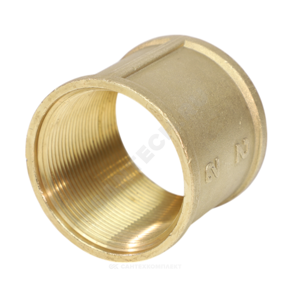 Муфта латунь Ду 25 (1") ВР/ВР VALFEX VF.170.L.100